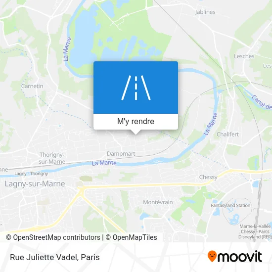 Rue Juliette Vadel plan