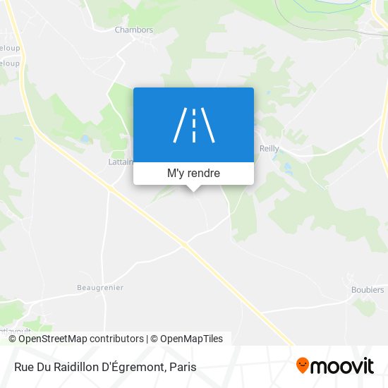 Rue Du Raidillon D'Égremont plan