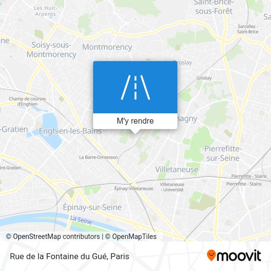 Rue de la Fontaine du Gué plan