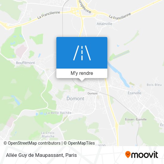 Allée Guy de Maupassant plan