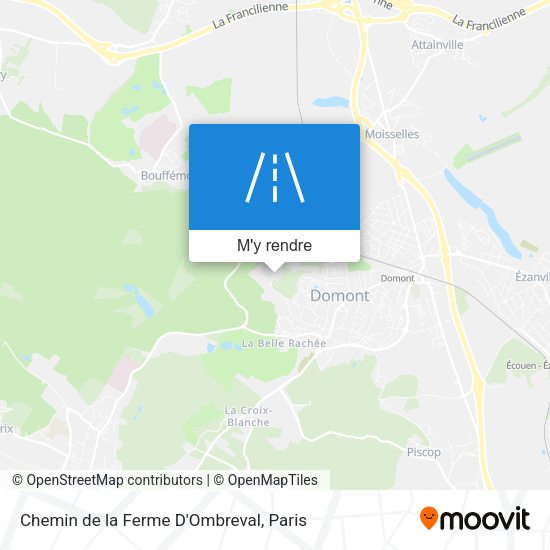 Chemin de la Ferme D'Ombreval plan
