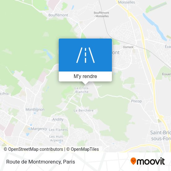 Route de Montmorency plan