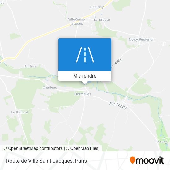 Route de Ville Saint-Jacques plan