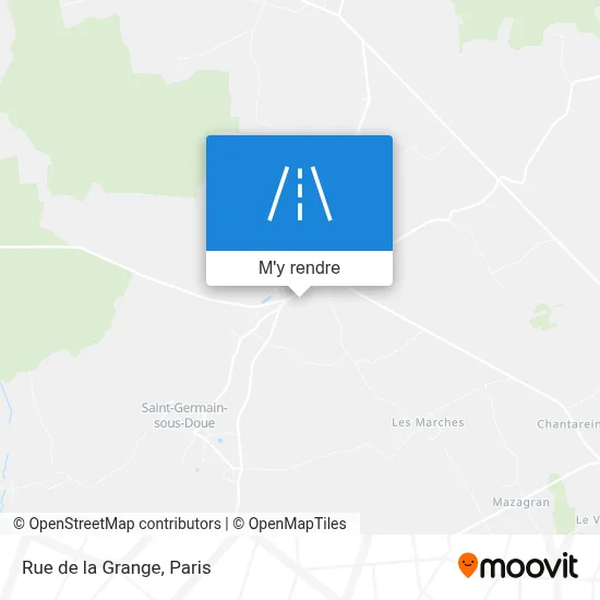 Rue de la Grange plan