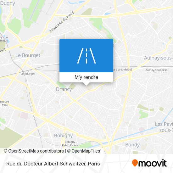 Rue du Docteur Albert Schweitzer plan