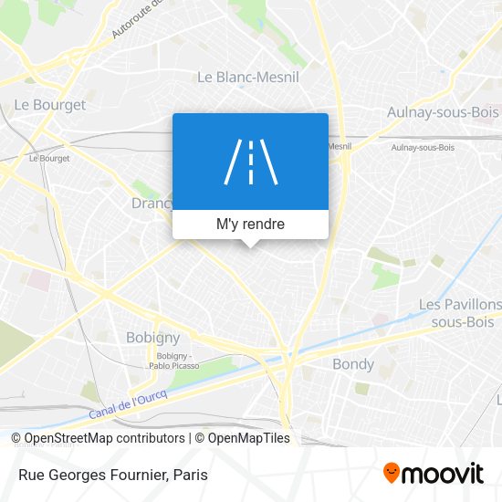 Rue Georges Fournier plan