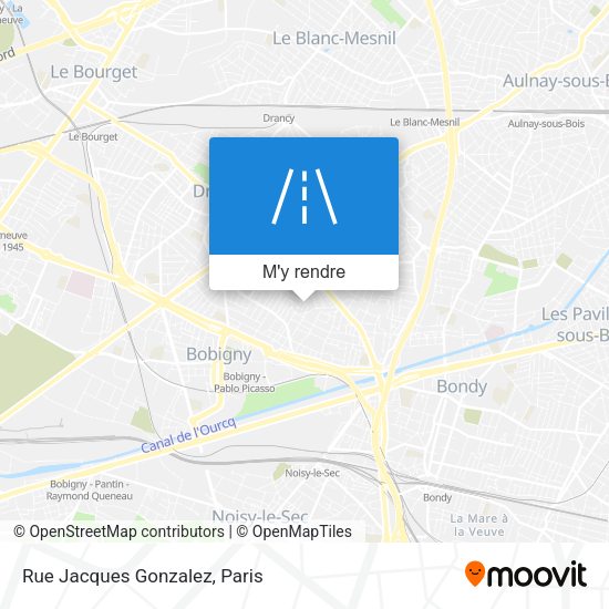 Rue Jacques Gonzalez plan