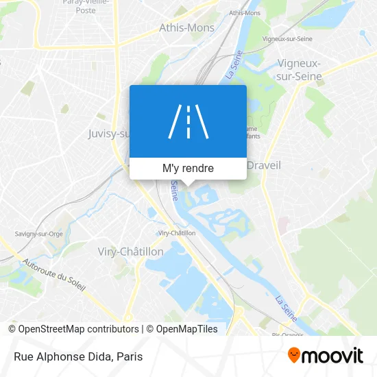 Rue Alphonse Dida plan