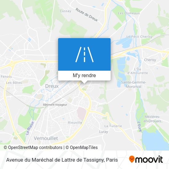 Avenue du Maréchal de Lattre de Tassigny plan