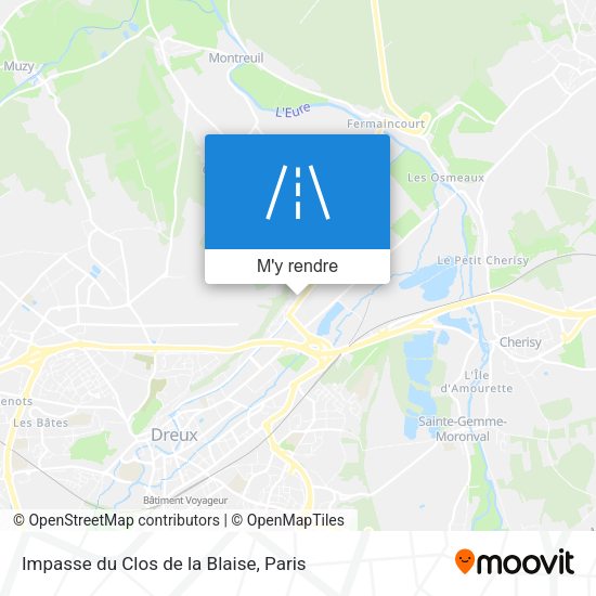 Impasse du Clos de la Blaise plan