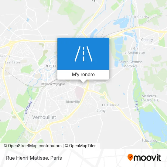 Rue Henri Matisse plan