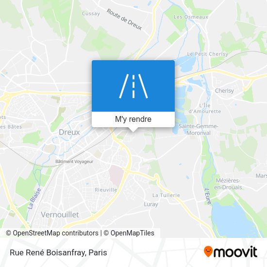 Rue René Boisanfray plan