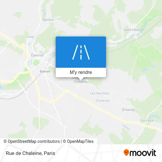Rue de Chaleine plan