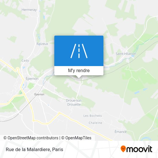 Rue de la Malardiere plan