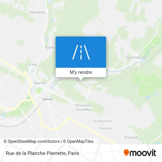 Rue de la Planche Pierrette plan