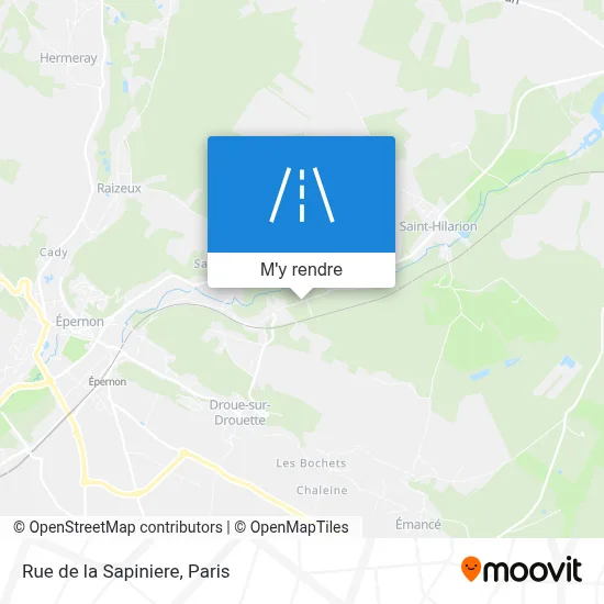 Rue de la Sapiniere plan