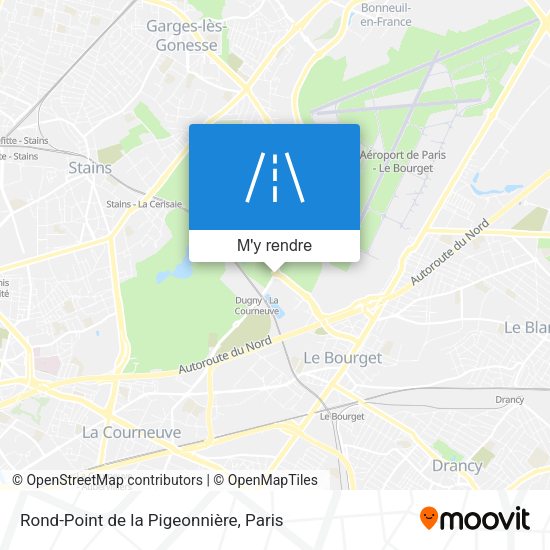 Rond-Point de la Pigeonnière plan