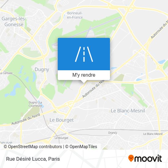Rue Désiré Lucca plan