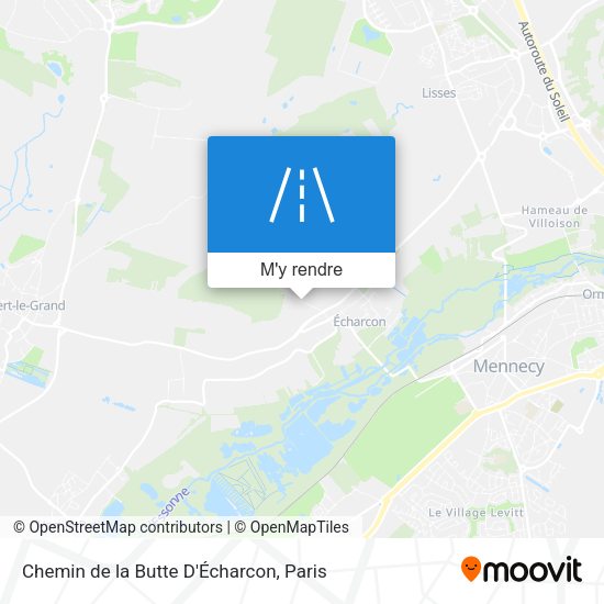 Chemin de la Butte D'Écharcon plan