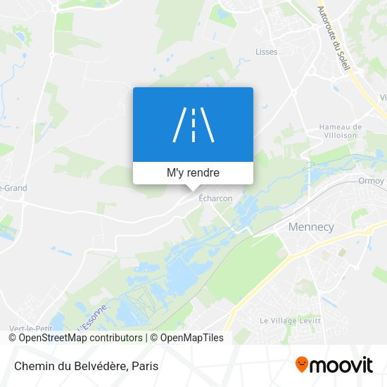 Chemin du Belvédère plan