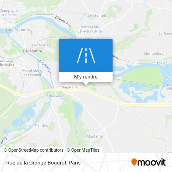 Rue de la Grange Boudrot plan