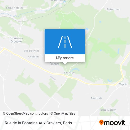 Rue de la Fontaine Aux Graviers plan