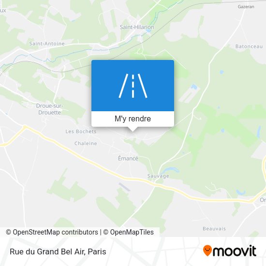 Rue du Grand Bel Air plan