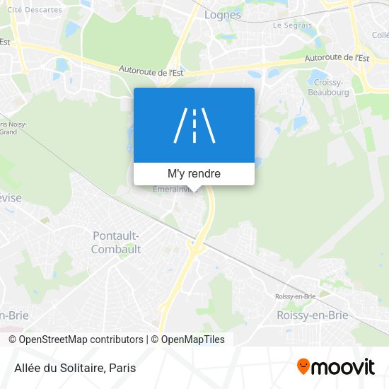 Allée du Solitaire plan