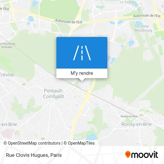 Rue Clovis Hugues plan