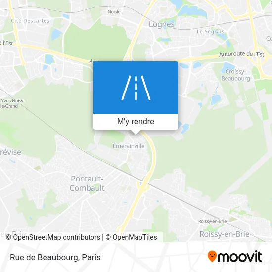 Rue de Beaubourg plan