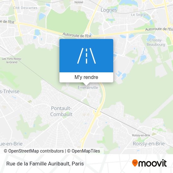 Rue de la Famille Auribault plan