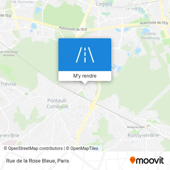 Rue de la Rose Bleue plan