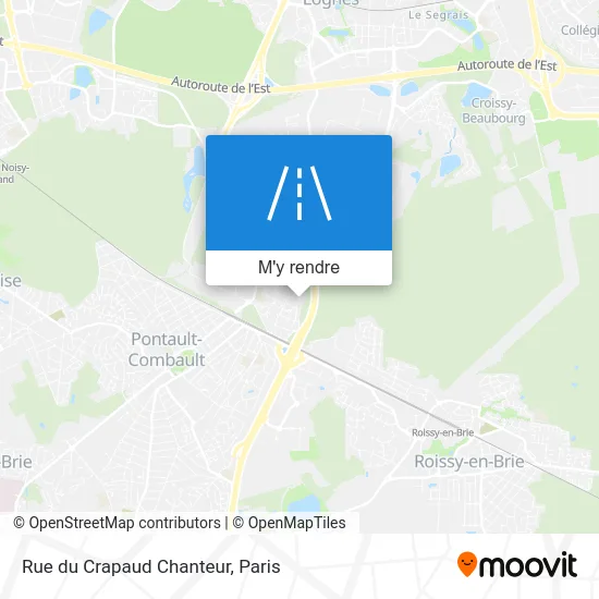 Rue du Crapaud Chanteur plan