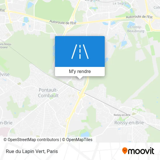 Rue du Lapin Vert plan