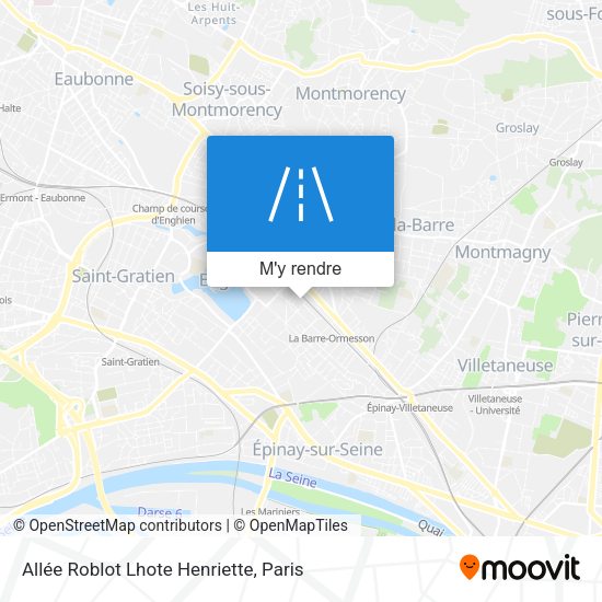 Allée Roblot Lhote Henriette plan