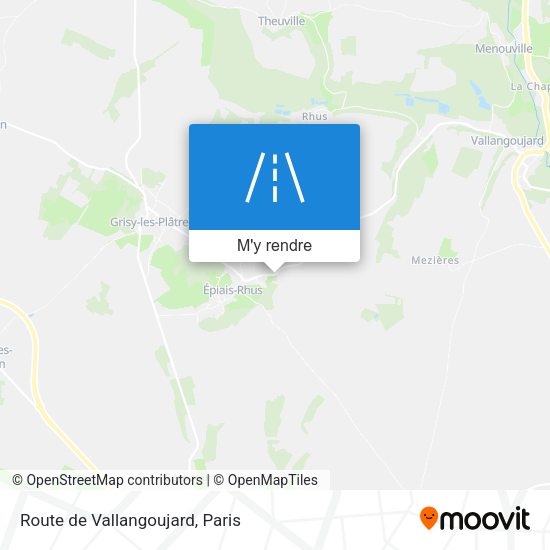 Route de Vallangoujard plan