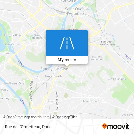 Rue de L'Ormetteau plan