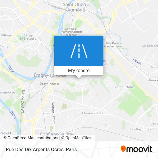 Rue Des Dix Arpents Ocres plan