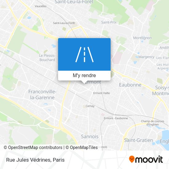 Rue Jules Védrines plan