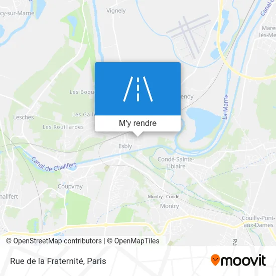 Rue de la Fraternité plan