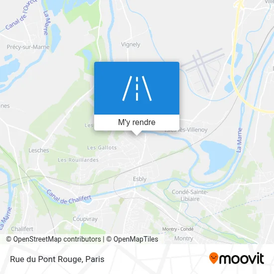 Rue du Pont Rouge plan