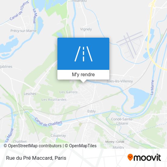 Rue du Pré Maccard plan