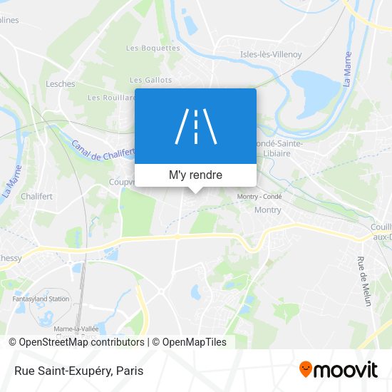 Rue Saint-Exupéry plan