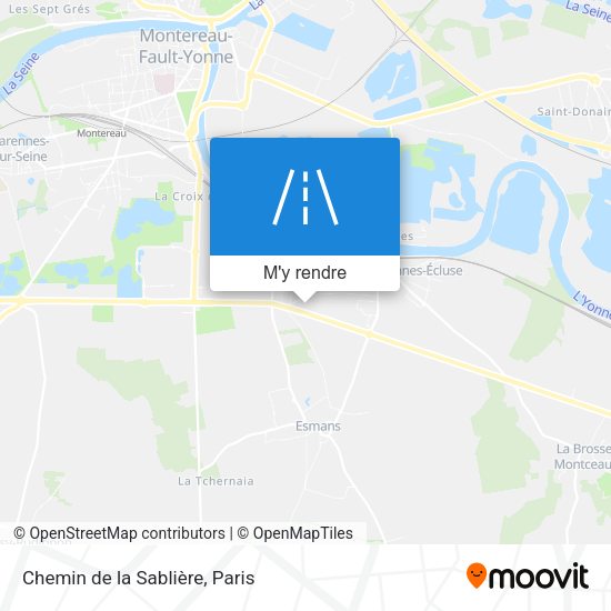 Chemin de la Sablière plan