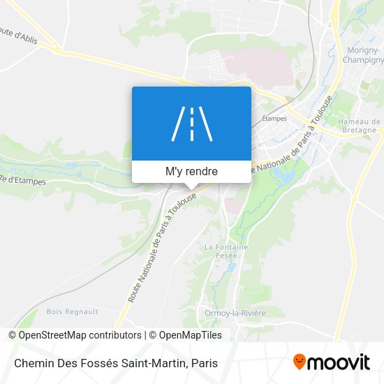 Chemin Des Fossés Saint-Martin plan