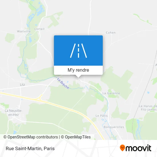 Rue Saint-Martin plan