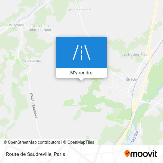 Route de Saudreville plan