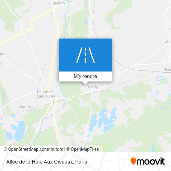 Allée de la Haie Aux Oiseaux plan
