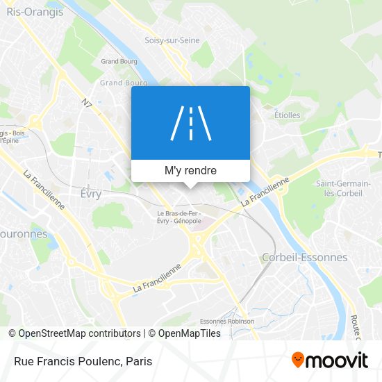 Rue Francis Poulenc plan