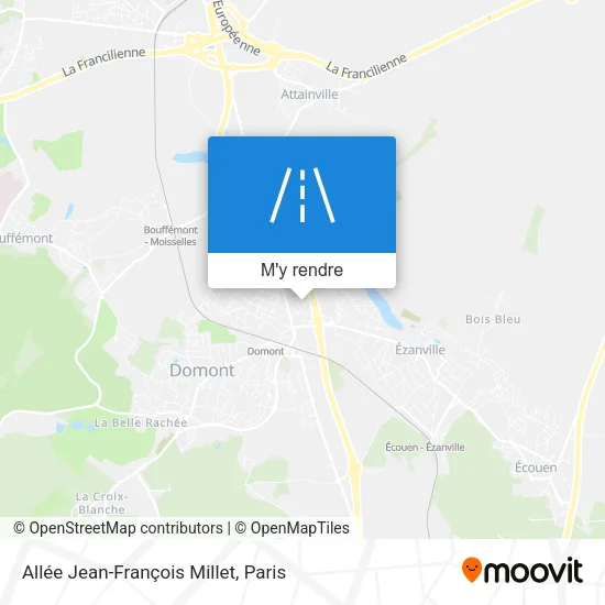 Allée Jean-François Millet plan